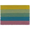 Image de Relaxdays Paillasson Coco, Tapis d’entrée Arc-en-Ciel, antidérapant, rayé, intérieur & extérieur, 40 x 60 cm, coloré