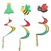 Image de Relaxdays Moulin à Vent en Spirale, Set de 3, Motif Animaux, Jardin et Balcon, Multicolore
