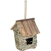 Image de Relaxdays Nichoir pour Oiseaux décoratif Maison Oiseaux Bois Abri Oiseaux Cabane Suspendue