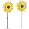 Image de Relaxdays Moulin à de 2, Planter, H x L x P : env. 76 x 29 x 8 cm, pour Jardin et Balcon, Jaune