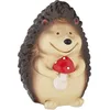 Image de Relaxdays Figurine hérisson, résistant aux intempéries, HxLxP : 15x10,5x10,5 cm, déco extérieure Automne, Marron