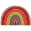 Image de Relaxdays Paillasson en Fibres de Coco, Demi-Lune, antidérapant, 40 x 60 cm, pour intérieur et extérieur, Multicolore