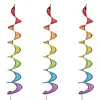 Image de Relaxdays Moulin à Vent en Spirale, Lot de 3, Design Arc-en-Ciel, décoration de Jardin, 137 x 24 cm, à Suspendre, coloré