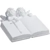 Image de Relaxdays Décoration pour Tombe, Pierre Artificielle, résiste aux UV, au Gel, aux intempéries, HLP 10x20x20 cm, Blanche