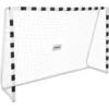 Image de Relaxdays Grande Cage de Foot XXL, pour Petits et Grands, Stable, en métal HP : 200x300x90 cm, Jardin, Blanc et Noir