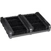 Image de Relaxdays Grille Gratte-Pieds en Bois, antidérapant, brosses en Plastique, pour intérieur et extérieur, Noir
