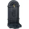 Image de Relaxdays Fontaine extérieure de Jardin, Design nostalgique, Robinet et bac, à Poser, HxLxP : 82,5 x 39 x 33 cm, Gris
