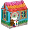 Image de Relaxdays Tente pour Enfants, en Forme de Maison de Campagne, H x L x P : 103 x 96 x 75 cm, Multicolore