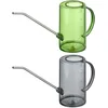 Image de Relaxdays Arrosoir Plantes d’intérieur, Lot de 2, 1 Litre, Plastique, INOX, pour Vos trésors Verts, Bec Long, Gris-Vert