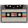 Image de Relaxdays Paillasson Coco 60x40 cm, Tapis, Motif Cassette, antidérapant, résistant, intérieur, extérieur, Multicolore