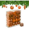 Image de Relaxdays Boules de Noël, Lot de 110, en Plastique, D : 6 cm, décoration de Sapin, avec Guirlande, Choix de Couleur