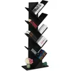 Image de Relaxdays Petite bibliothèque prenant la Forme d'un Arbre, 9 Branches, H x L x P : 128 x 51 x 25 cm, Noire