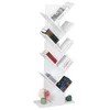 Image de Relaxdays Petite bibliothèque prenant la Forme d'un Arbre, 9 Branches, H x L x P : 128 x 51 x 25 cm, Blanche