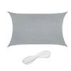 Image de Relaxdays Voile d'ombrage rectangulaire, 3 x 4 m, Toile ombrage, Tissu PE-HD, avec tendeurs, Gris Clair