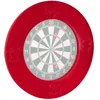 Image de Relaxdays, rouge Bordure de protection R7,bague cible pour jeu de fléchettes tournoi dartboard 45 cm, Ø 72 cm, Adulte unisexe, 72 x 72 x 3 cm