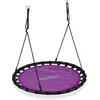 Image de Relaxdays Balançoire Ronde Suspendue, Lilas