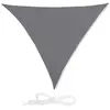 Image de relaxdays, gris Voile d’ombrage triangle diffuseur d’ombre protection soleil balcon jardin UV 4x4x4m toile imperméable, 4 x 4 x 4 m