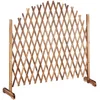 Image de Relaxdays Treillis Jardin en Bois Extensible 200 cm, Clôture Grillage Pliable, Plante grimpante Brise-Vue Balcon, Flambe, Nature