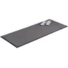 Image de Relaxdays 10021902 Paillasson gris chiné tapis d’entrée couloir intérieur extra plat mince 80 x 200 cm, noir-gris