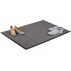 Image de Relaxdays Paillasson gris chiné tapis d’entrée couloir intérieur extra plat mince 90 x 120 cm, noir-gris