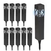 Image de Relaxdays Lampe Solaire pour extérieur, en Set de 10, étanche, détecteur crépusculaire, LED, HLP : 41 x 6 x 6 cm, Noire