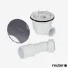 Image de HÜPPE Universal garniture de vidage set complet, 508055R91,