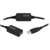 Image de LogiLink Câble USB USB 2.0 USB-A mâle, USB-A femelle 25.00 m noir actif avec amplification du signal UA0147