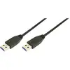 Image de LogiLink Câble USB USB 3.2 Gen1 USB-A mâle, USB-A mâle 2.00 m noir CU0039