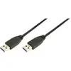 Image de LogiLink Câble USB USB 3.2 Gen1 USB-A mâle, USB-A mâle 3.00 m noir CU0040