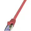 Image de Câble réseau RJ45 CAT 6A S / FTP LogiLink - 2 connecteurs RJ45 - 0,25 m - Rouge - CQ3014S