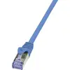 Image de Câble réseau RJ45 CAT 6A S / FTP LogiLink - 2 connecteurs RJ45 - 2 m - Bleu - CQ3056S