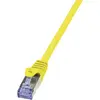 Image de Câble réseau RJ45 CAT 6A S / FTP LogiLink - 2 connecteurs RJ45 - 1 m - Jaune - CQ3037S