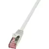 Image de Câble réseau LogiLink CAT 6 S/FTP 0.25 m gris - CQ2012S - [1x RJ45 mâle - 1x RJ45 mâle]