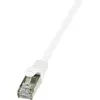 Image de Câble réseau LogiLink CAT 6 F/UTP 0.50 m blanc - CP2021S - [1x RJ45 mâle - 1x RJ45 mâle]
