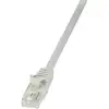 Image de Câble réseau RJ45 CAT 6 U / UTP LogiLink - 2 connecteurs RJ45 - 5 m - Gris - CP2072U