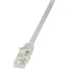 Image de Câble réseau RJ45 CAT 6 U / UTP LogiLink - 2 connecteurs RJ45 - 10 m - Gris - CP2092U