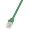 Image de Câble réseau RJ45 CAT 6 U / UTP LogiLink - 2 connecteurs RJ45 - 0,25 m - Vert - CP2015U