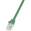 Image de Câble réseau RJ45 CAT 6 U / UTP LogiLink - 2 connecteurs RJ45 - 3 m - Vert - CP2065U