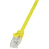 Image de Câble réseau RJ45 CAT 6 U / UTP LogiLink - 2 connecteurs RJ45 - 1 m - Jaune - CP2037U