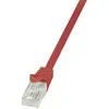 Image de Câble réseau LogiLink CAT 5e F/UTP 1 m rouge - CP1034U - 1.00 m - rouge - [1x RJ45 mâle - 1x RJ45 mâle]