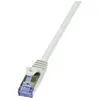 Image de LogiLink CQ3122S RJ45 Câble réseau, câble patch CAT 6a S/FTP 30 m gris avec cliquet dencastrement, ignifuge, blindage total, sans halogène, paire blindée 1