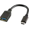 Image de Adaptateur USB 3.0 LogiLink CU0098 - [1x USB-C® mâle - 1x USB 3.0 femelle type A] - 15.00 cm - noir