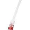 Image de LogiLink CF2091S RJ45 Câble réseau, câble patch CAT 6 U/FTP 10.00 m blanc contacts dorés 1 pc(s)