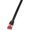 Image de LogiLink CF2063S RJ45 Câble réseau, câble patch CAT 6 U/FTP 3.00 m noir contacts dorés 1 pc(s)