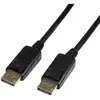 Image de Câble de raccordement LogiLink DisplayPort Fiche mâle DisplayPort, Fiche mâle DisplayPort 5.00 m noir CV0074 Câble DisplayPort