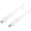 Image de LogiLink Câble USB USB 3.2 Gen1 USB-C® mâle, USB-C® mâle 1.00 m blanc CU0131