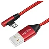 Image de LogiLink Câble de raccordement USB 2.0 - USB (type A) vers micro-USB coudé à 90° - Rouge - 0,3 m