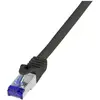 Image de LogiLink C6A143S RJ45 Câble USB CAT 6a S/FTP 50.00 m noir 1 pc(s)