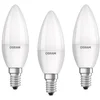 Image de Osram ampoule LED E14 BASE Classic B 40 | 4.9 W - Equivalence incandescence 40 W, forme de bougie/mat, blanc chaud - 2700K, lot de 3