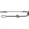 Image de TRIXIE Laisse V Soft Rope, M-L, 2 m/10 mm, Noir/Gris - Laisse réglable pour Chiens de Taille Moyenne & Grande en Corde tressée, réglable en 3 Longueurs